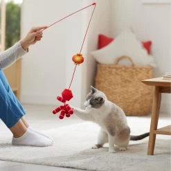 Frisco Lunar New Year Firecracker & Lantern Teaser Cat Toy With Catnip -Frisco 298901 PT3. AC SS1800 V1640269210