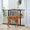 Frisco Metal Geometric Pattern Extra Wide Auto-close Dog Gate -Frisco 299512 MAIN. AC SS1800 V1627305457