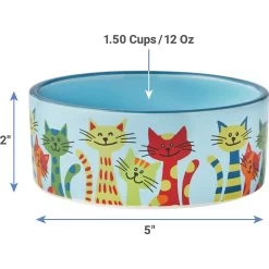 Frisco New York Non-skid Ceramic Cat Dish & Frisco New York Non-skid Ceramic Cat Bowl -Frisco 302488 PT7. AC SS1800 V1623052360
