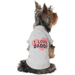Frisco I Love Daddy Dog & Cat T-Shirt, Gray & Frisco I Love Mommy Dog & Cat T-Shirt -Frisco 302760 PT1. AC SS1800 V1623054740
