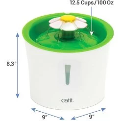 Catit Flower Plastic Cat Fountain & Frisco Pet Toy & Bowl Cleaning Wipes, 70 Count -Frisco 303288 PT2. AC SS1800 V1623038844