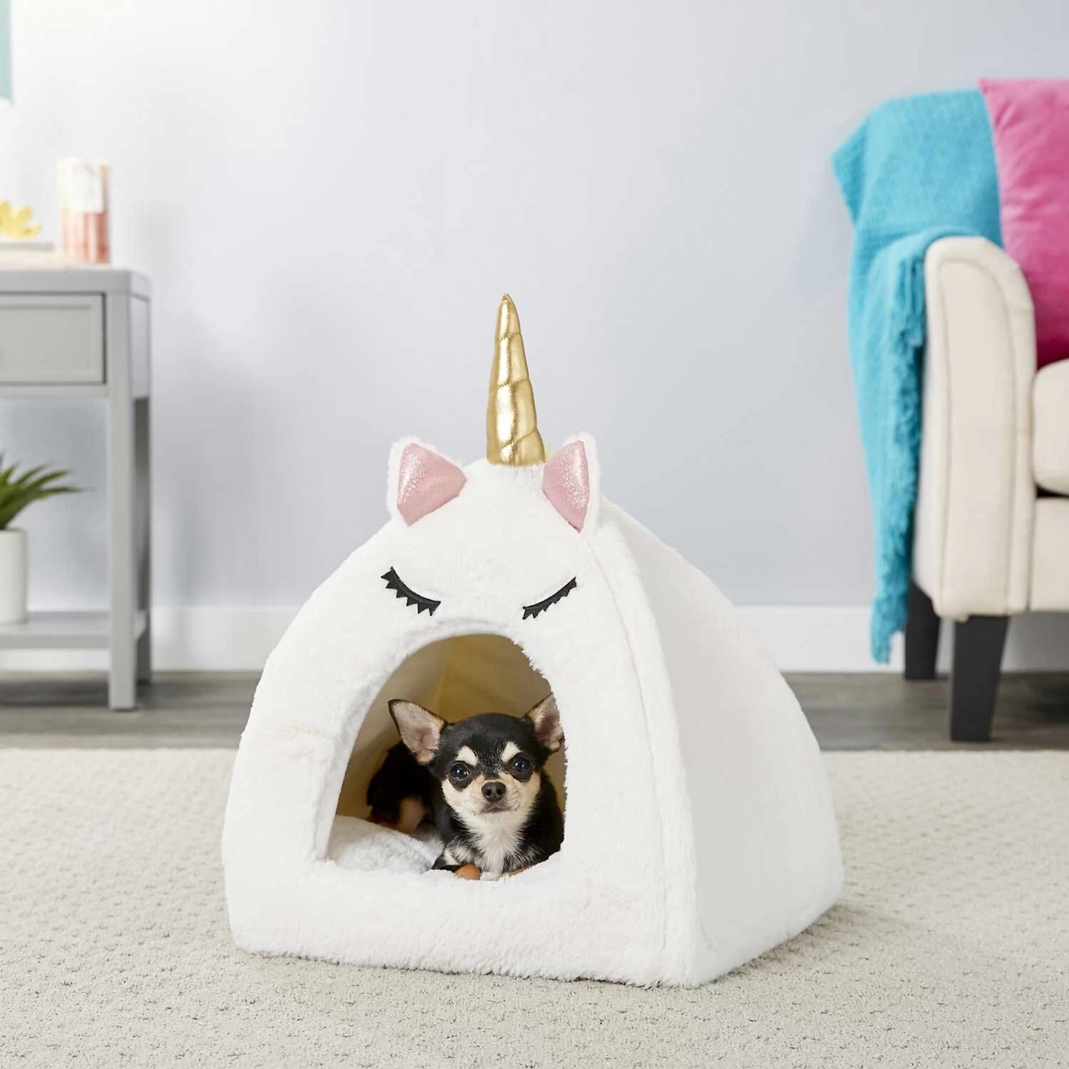 Frisco Novelty Unicorn Covered Cat & Dog Bed & Frisco Cactus Cat Scratching Post 7 Frisco Novelty Unicorn Covered Cat & Dog Bed & Frisco Cactus Cat Scratching Post - Image 5
