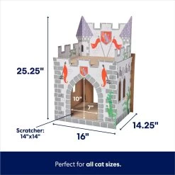 Frisco Castle Cardboard Cat House, 2-Story 9 Frisco Castle Cardboard Cat House, 2-Story -Frisco 308822 PT1. AC SS1800 V1689340737