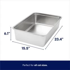 Frisco Stainless Steel Cat Litter Box -Frisco 309857 PT1. AC SS1800 V1675279579