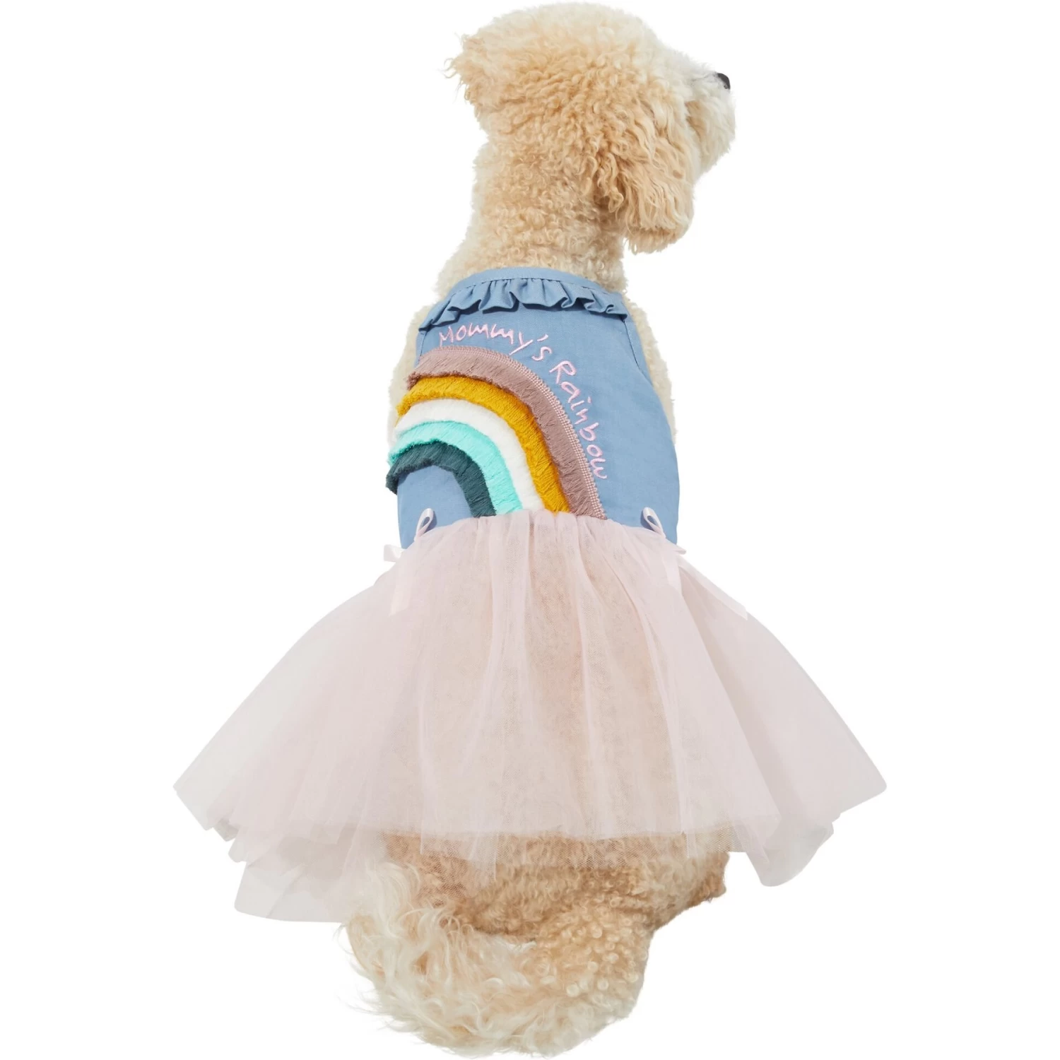 Frisco Rainbow Denim Dog & Cat Dress 3 Frisco Rainbow Denim Dog & Cat Dress