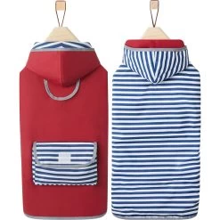 Frisco Lightweight Red Reversible Packable Dog Raincoat -Frisco 315109 PT4. AC SS1800 V1646436832