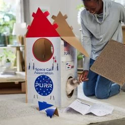 Frisco Spaceship Cardboard Cat House, 2-Story 11 Frisco Spaceship Cardboard Cat House, 2-Story -Frisco 317721 PT3. AC SS1800 V1688677248