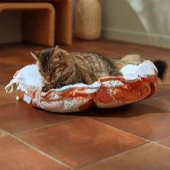 Frisco Calico Cat Design Adjustable Cat Bolster Bed