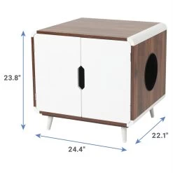 Frisco Mid-Century Modern Side Table Cat Litter Box Cover 8 Frisco Mid-Century Modern Side Table Cat Litter Box Cover -Frisco 334645 PT2. AC SS1800 V1653488914