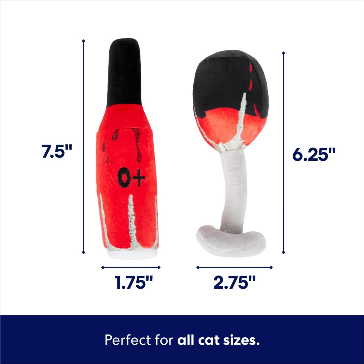 Frisco Halloween Haunted Drinks Plush Cat Toy With Catnip 4 Frisco Halloween Haunted Drinks Plush Cat Toy With Catnip - Image 2