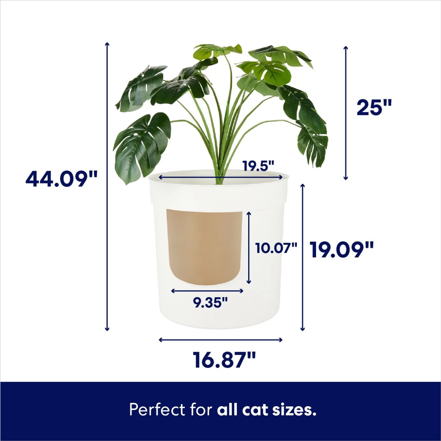 Frisco Hidden Planter Cat Litter Box, 16-in 5 Frisco Hidden Planter Cat Litter Box, 16-in - Image 3