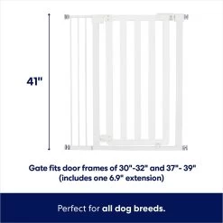 Frisco Wood & Metal Extra Tall Auto-close Dog Gate -Frisco 353470 PT1. AC SS1800 V1659624697