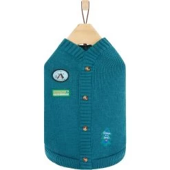 Frisco Teal Button Down Dog & Cat Sweater 12 Frisco Teal Button Down Dog & Cat Sweater -Frisco 353580 PT4. AC SS1800 V1659727011