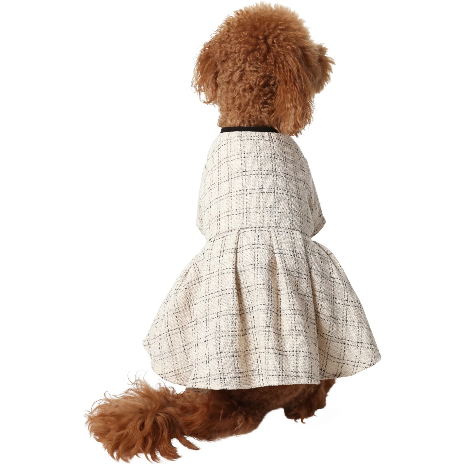 Frisco Tweed Weave Ruffle Skirt Dog & Cat Dress 5 Frisco Tweed Weave Ruffle Skirt Dog & Cat Dress - Image 3