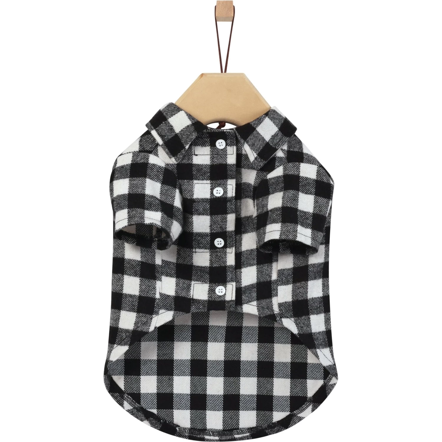 Frisco Black Plaid Dog & Cat Shirt 7 Frisco Black Plaid Dog & Cat Shirt - Image 5