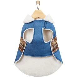 Frisco Mid-Heavyweight Western Fleece Lined Faux Zipper Dog & Cat Coat -Frisco 353908 PT5. AC SS1800 V1659725935