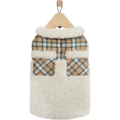 Frisco Lightweight Plaid Pocket Dog & Cat Coat -Frisco 353940 PT4. AC SS1800 V1659725936