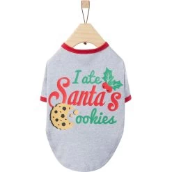 Frisco I Ate Santa's Cookies Dog & Cat T-Shirt -Frisco 358293 PT4. AC SS1800 V1660764463