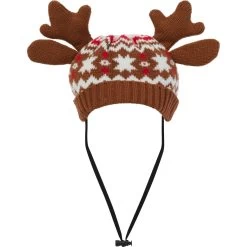 Frisco Antler Fair Isle Dog & Cat Hat -Frisco 358313 PT3. AC SS1800 V1660764824