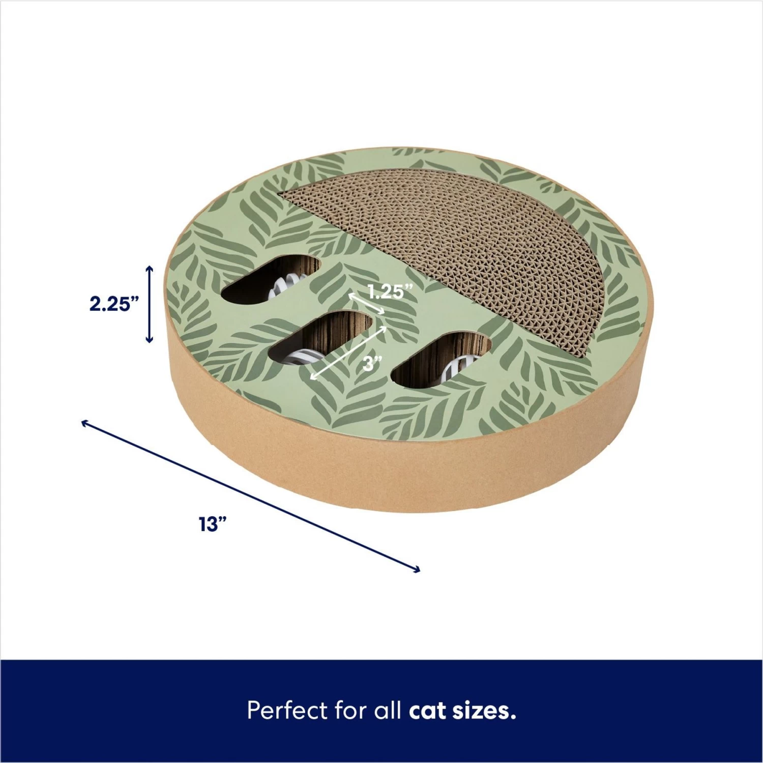 Frisco Interactive Maze & Scratch Cardboard Cat Toy Box With Catnip, Palms 4 Frisco Interactive Maze & Scratch Cardboard Cat Toy Box With Catnip, Palms - Image 2