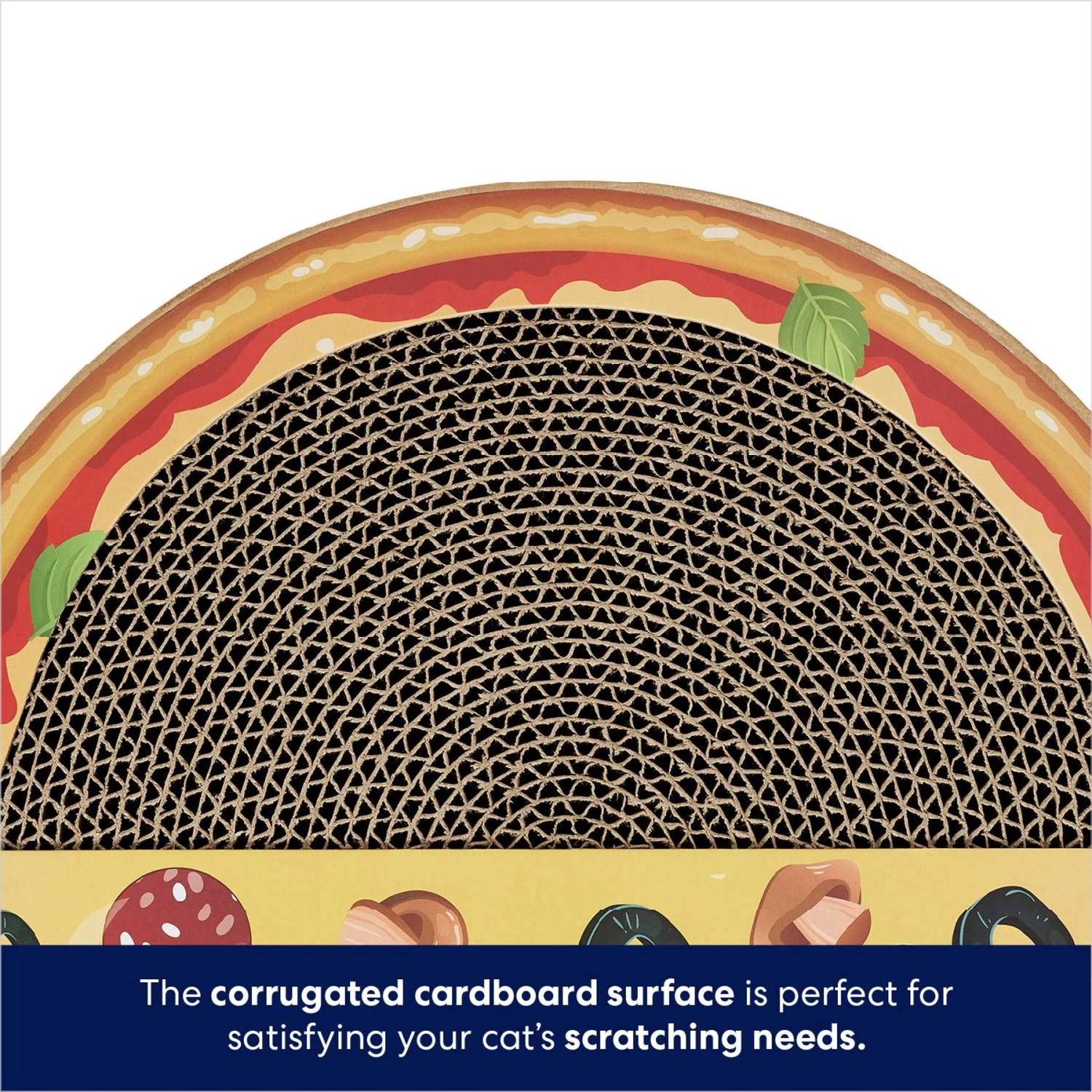 Frisco Interactive Maze & Scratch Cardboard Cat Toy With Catnip, Pizza 6 Frisco Interactive Maze & Scratch Cardboard Cat Toy With Catnip, Pizza - Image 4