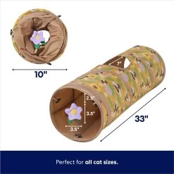 Frisco Spring Plush, Teaser, Ball & Tunnel Variety Pack Cat Toy With Catnip, 10 Count -Frisco 541590 PT1. AC SS1800 V1672780527