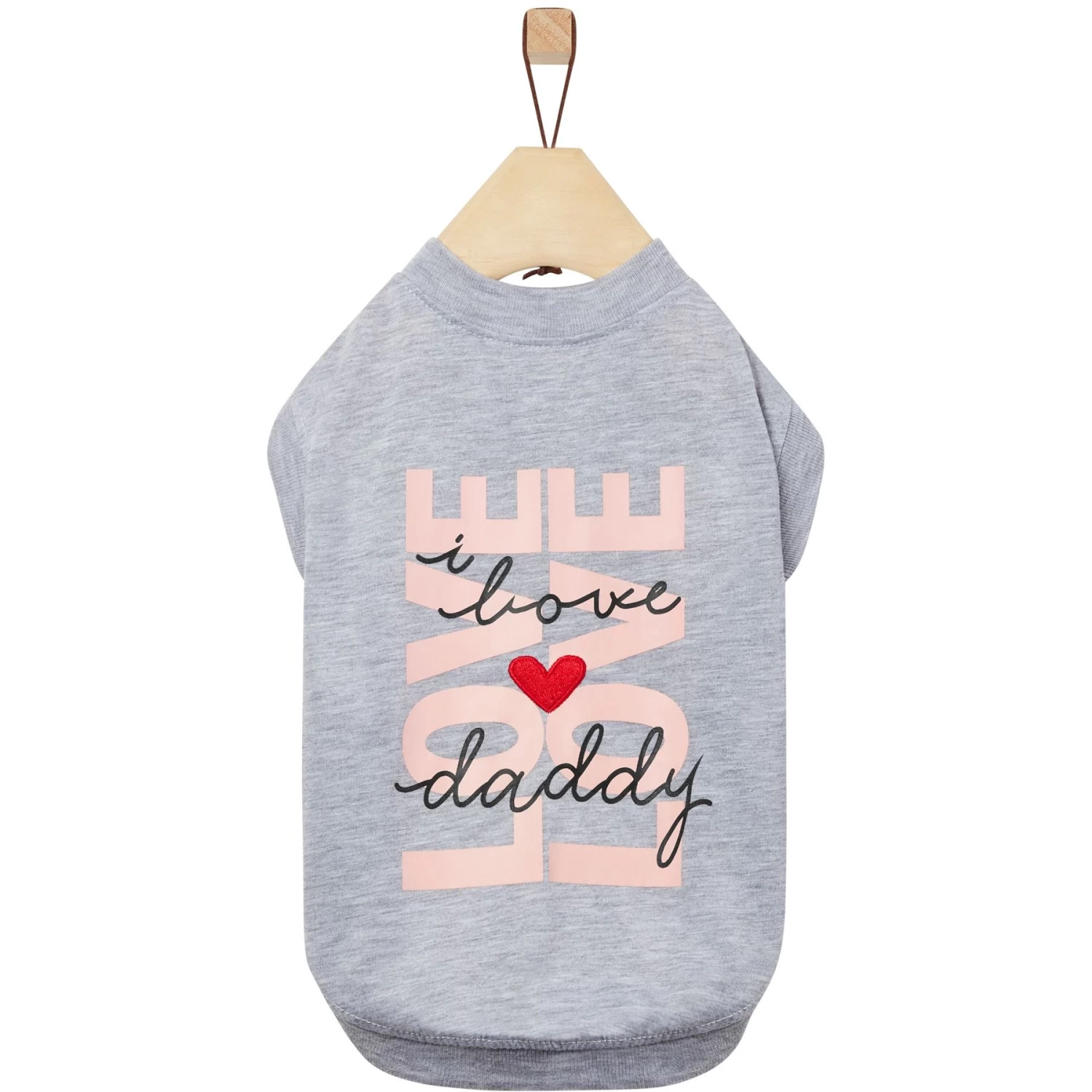 Frisco I Love Daddy Heart Dog & Cat T-Shirt 3 Frisco I Love Daddy Heart Dog & Cat T-Shirt