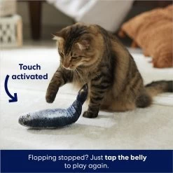Frisco Interactive Flopping Fish Electronic Cat Toy With Catnip -Frisco 632798 PT4. AC SS1800 V1679513800