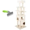 Frisco 71-in Faux Fur Cat Tree & Condo & Frisco Deshedding Dog & Cat Brush -Frisco 660294 MAIN. AC SS1800 V1666839050