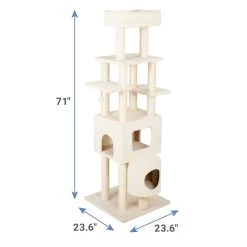 Frisco 71-in Faux Fur Cat Tree & Condo & Frisco Deshedding Dog & Cat Brush 13 Frisco 71-in Faux Fur Cat Tree & Condo & Frisco Deshedding Dog & Cat Brush -Frisco 660294 PT2. AC SS1800 V1666838727