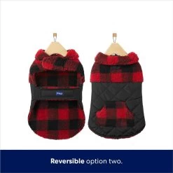 Frisco Reversible Medium Weight Boulder Plaid Dog & Cat Coat 12 Frisco Reversible Medium Weight Boulder Plaid Dog & Cat Coat -Frisco 717846 PT5. AC SS1800 V1692203021