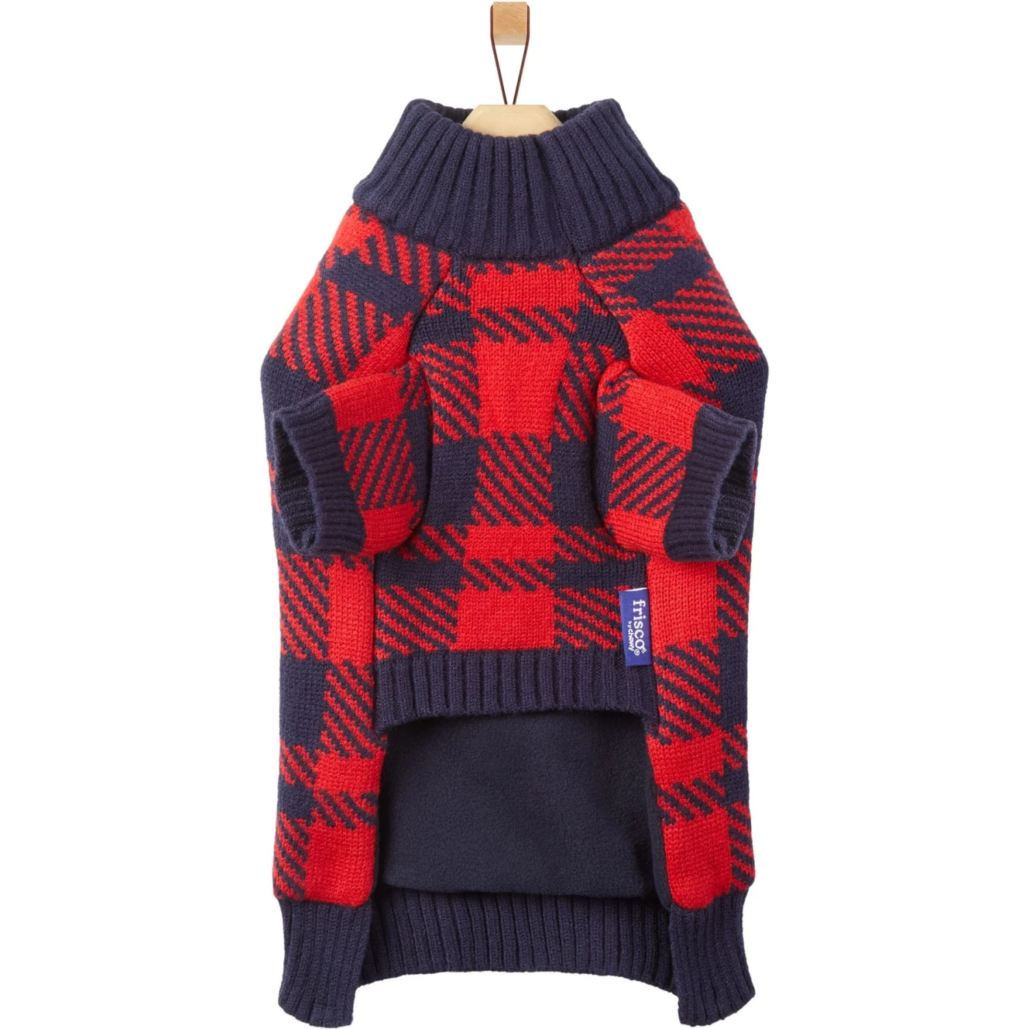 Frisco Fleece Lined Buffalo Plaid Mock Neck Dog & Cat Sweater 7 Frisco Fleece Lined Buffalo Plaid Mock Neck Dog & Cat Sweater - Image 5