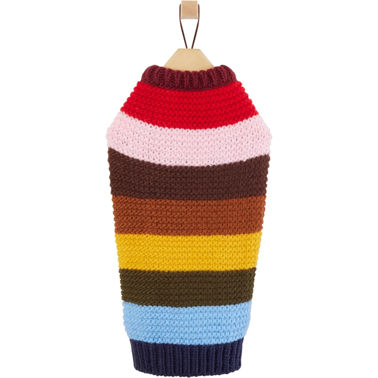 Frisco Chunky Knit Multi-Stripe Dog & Cat Sweater 6 Frisco Chunky Knit Multi-Stripe Dog & Cat Sweater - Image 4