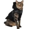 Frisco Medium Weight Faux Leather Dog & Cat Parka With Faux Fur Trimmed Hood, Black -Frisco 719798 MAIN. AC SS1800 V1692380241