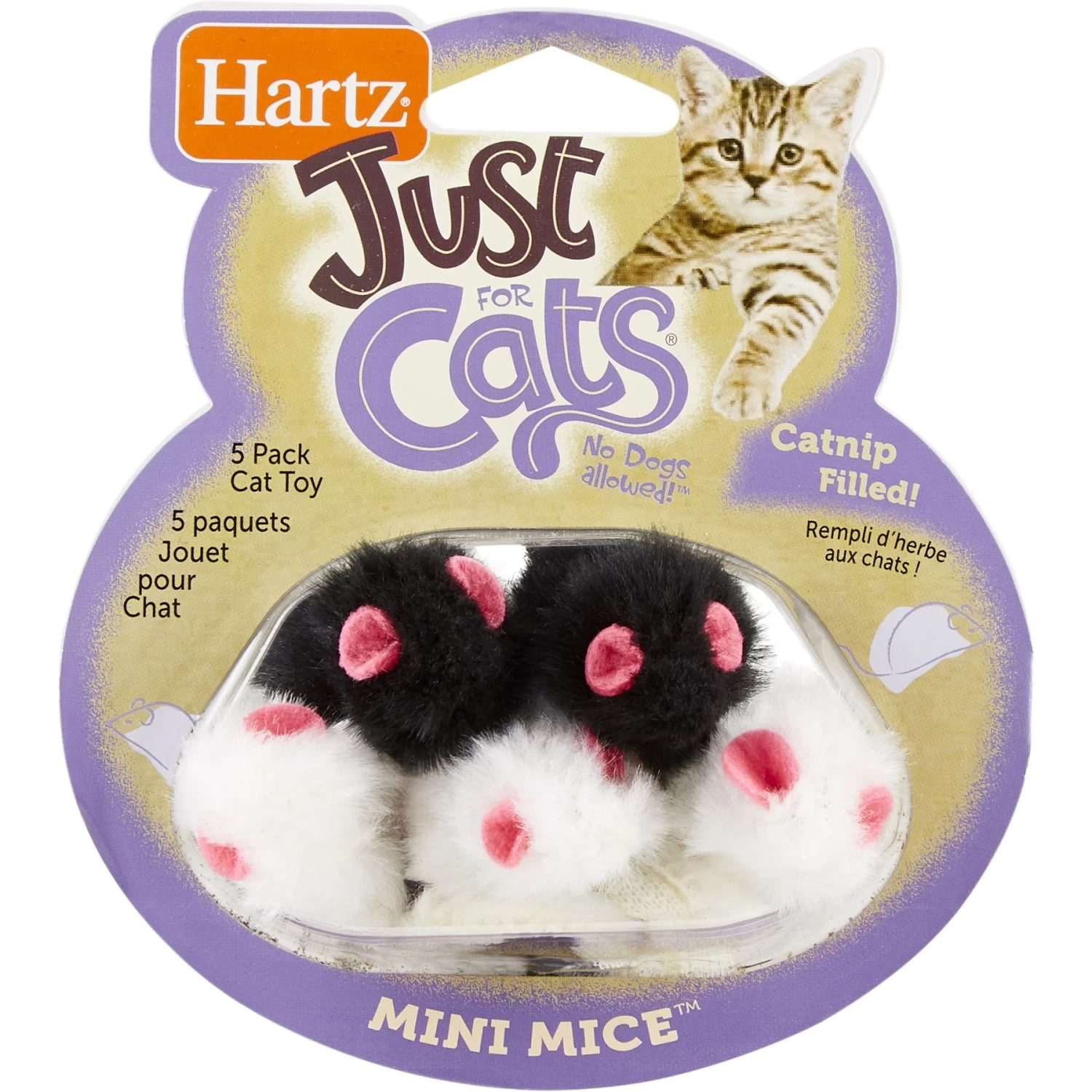 Frisco Natural Catnip & Hartz Just For Cats Mini Mice Cat Toy With Catnip, 5 Count 8 Frisco Natural Catnip & Hartz Just For Cats Mini Mice Cat Toy With Catnip, 5 Count - Image 6