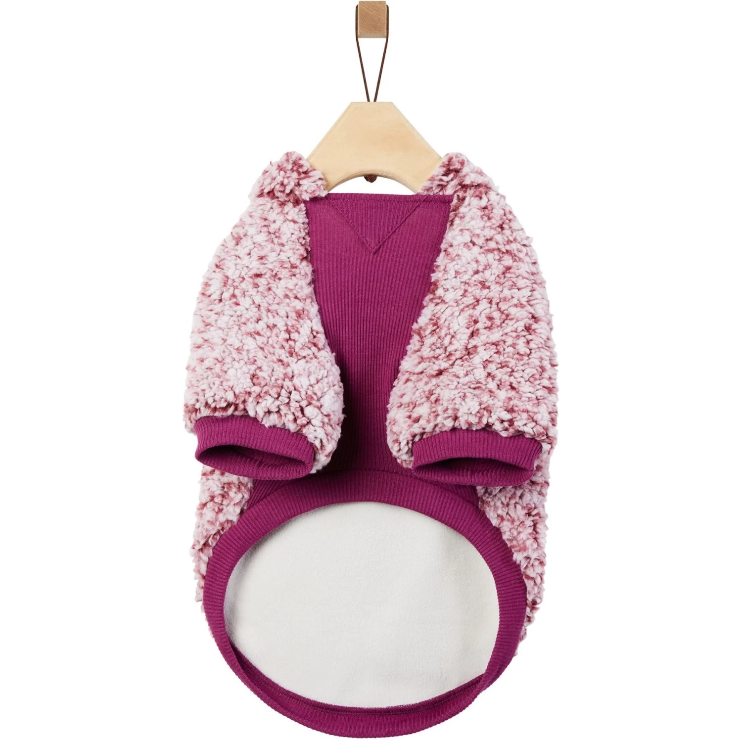 Frisco Textured Wubby 2-Tone Fleece Dog & Cat Hoodie 6 Frisco Textured Wubby 2-Tone Fleece Dog & Cat Hoodie - Image 5