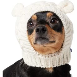 Frisco Polar Bear Sweater Knit Dog & Cat Hat -Frisco 745742 PT2. AC SS1800 V1694793756