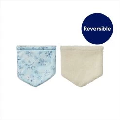Frisco Reversible Snowflake Cozy Knit Faux Fur Dog & Cat Pullover Bandana, 1 Count -Frisco 746630 PT3. AC SS1800 V1695046102