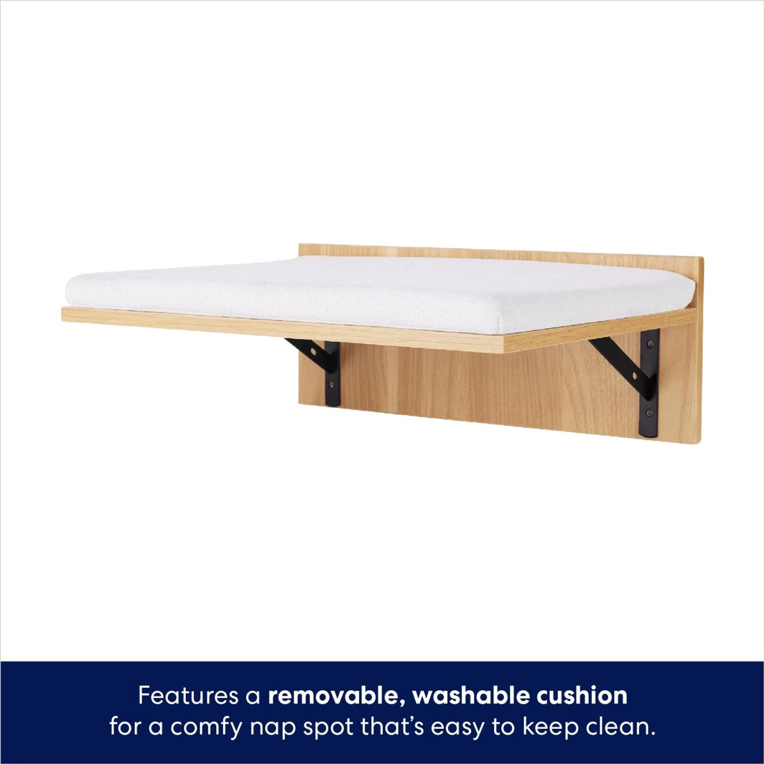 Frisco Cushioned Wall Mounted Cat Wall Shelf & Frisco Cat Silhouette With Bridge Wall Mounted Cat Wall Shelves 5 Frisco Cushioned Wall Mounted Cat Wall Shelf & Frisco Cat Silhouette With Bridge Wall Mounted Cat Wall Shelves - Image 3