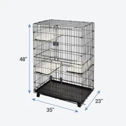 Frisco Collapsible Wire Cat Cage Playpen & Van Ness High Side Corner Cat Litter Pan, Blue 13 Frisco Collapsible Wire Cat Cage Playpen & Van Ness High Side Corner Cat Litter Pan, Blue -Frisco 933382 PT2. AC SS1800 V1692304951