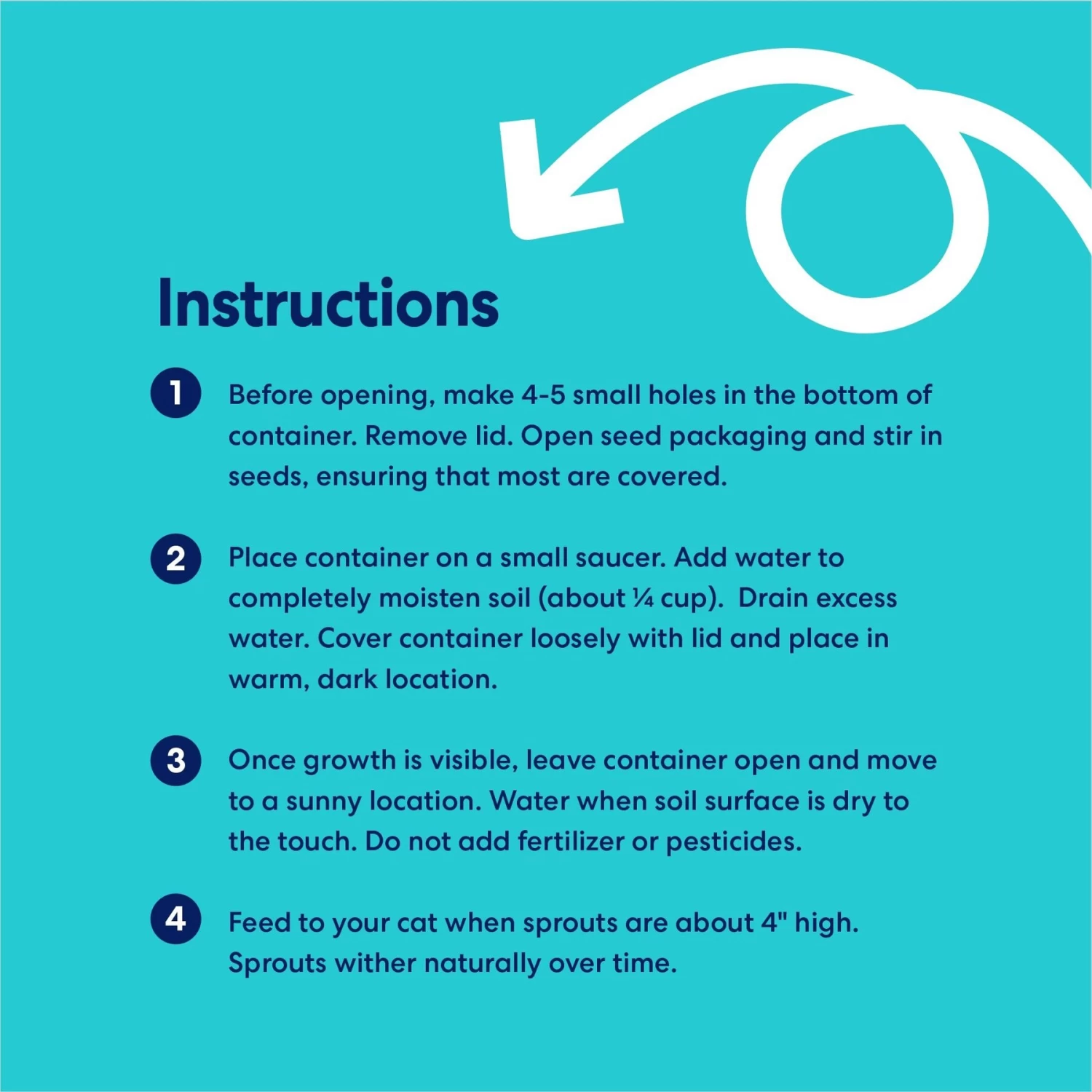 Frisco Natural Cat Grass Growing Kit 8 Frisco Natural Cat Grass Growing Kit - Image 6