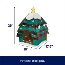 Frisco Holiday Christmas Tree Cardboard Cat House & Frisco Holiday Santa's Workshop Cardboard Cat House 13 Frisco Holiday Christmas Tree Cardboard Cat House & Frisco Holiday Santa's Workshop Cardboard Cat House -Frisco 986190 PT2. AC SS1800 V1698257848