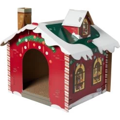 Frisco Holiday Log Cabin Cardboard Cat House & Frisco Holiday Santa's Workshop Cardboard Cat House 16 Frisco Holiday Log Cabin Cardboard Cat House & Frisco Holiday Santa's Workshop Cardboard Cat House -Frisco 986198 PT5. AC SS1800 V1698257790