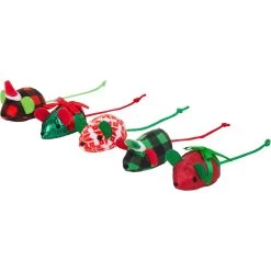 Frisco Holiday Festive Red Variety Pack Gift Box Cat Toy With Catnip, 14 Count & Frisco Holiday Mice Cat Toy With Catnip, 5 Count -Frisco 986270 PT5. AC SS1800 V1698258403