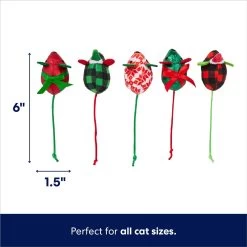 Frisco Holiday Festive Red Variety Pack Gift Box Cat Toy With Catnip, 14 Count & Frisco Holiday Mice Cat Toy With Catnip, 5 Count -Frisco 986270 PT6. AC SS1800 V1698258056